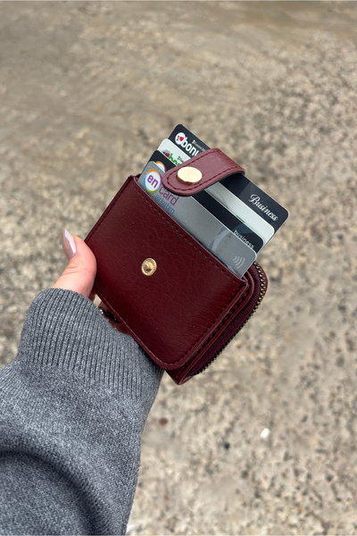 Yuka Atelier Horizontal Mechanism Faux Leather Card Holder Wallet