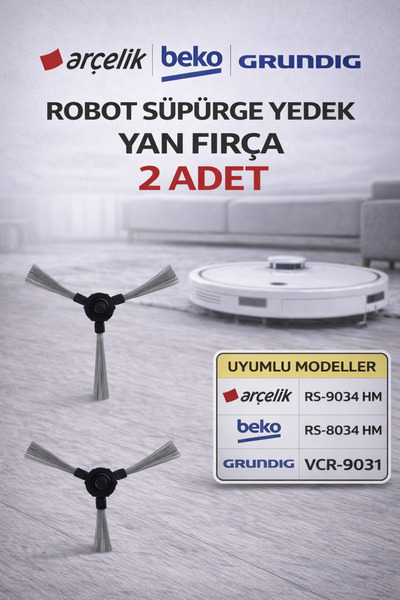 Beko Rs 8034hm - Originalni robotski usisivač, 2 bočne četke