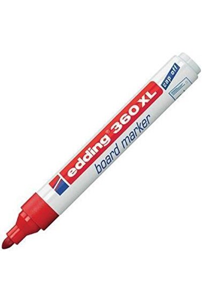 Edding 360 Xl Yuvarlak Uçlu Beyaz Tahta Kalemi - Kırmızı