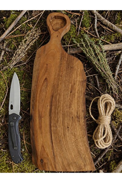 Yonga Sanat Atölyesi لوح تقطيع كبير الحجم مصنوع يدويًا من خشب الجوز، لوح تقطي...