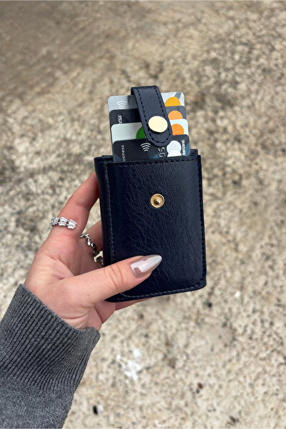 Yuka Atelier Vertical Mechanism Card Holder Wallet