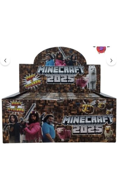 MINECRAFT 2025 Karakter Figür Kartları 48 Mini Kutu