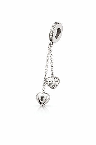 Defne Silver Charmic Heart Dangle
