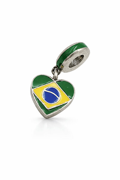 Defne Silver Sallantılı Brezilya Bayrağı Charm