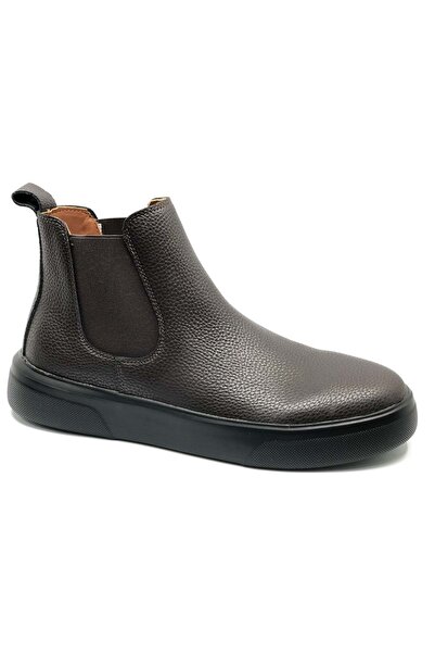 Lufian 112230259 Atlas Casual Men's Leather Boots Brown