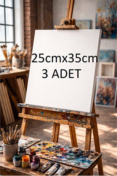 Samor Sanat 25cmx35cm 3 Adet Tuval - Yeni Başlayanlar için 25*35