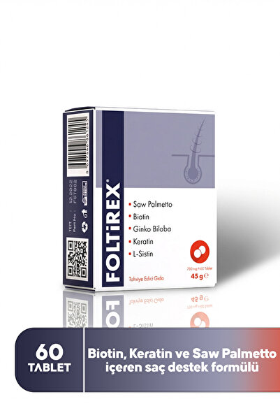 Foltirex Saç Dökülmesini Önleyici Vitamin Kompleks Kadın Erkek 60 Tablet