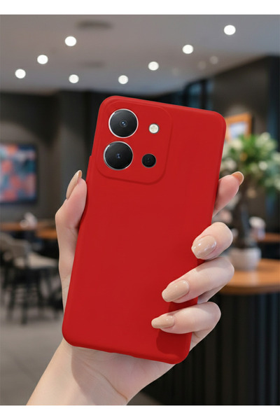 TechTrove Vivo Y36 Kılıf İçi Kadife Soft Silikon Lansman Kapak