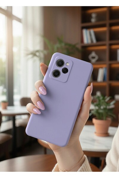 TechTrove Poco X5 Pro 5G Kılıf Içi Kadife Süet Tasarımlı Kamera Korumalı Sili...