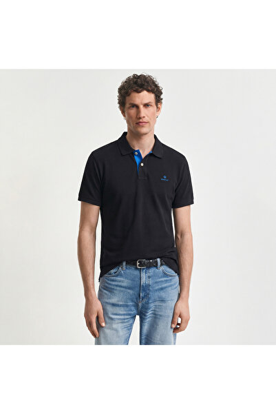 Gant Erkek Siyah Slim Fit Polo