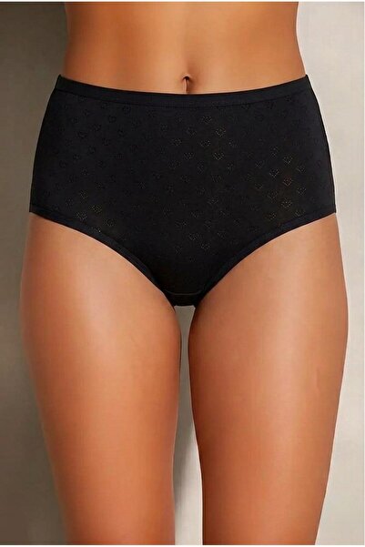 Roft & Pink 3-dijelne ženske crne 100% pamuk gaćice sa srcem Visok struk