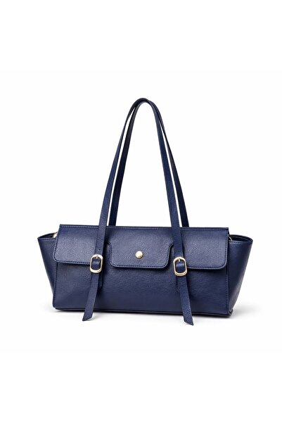 ÇANTAM GELSİN Navy Blue Women's Hand and Shoulder Bag