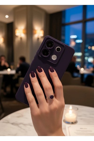 TechTrove Xiaomi Redmi Note 13 Pro 5G Kılıf Içi Kadife Süet Tasarımlı Kamera ...