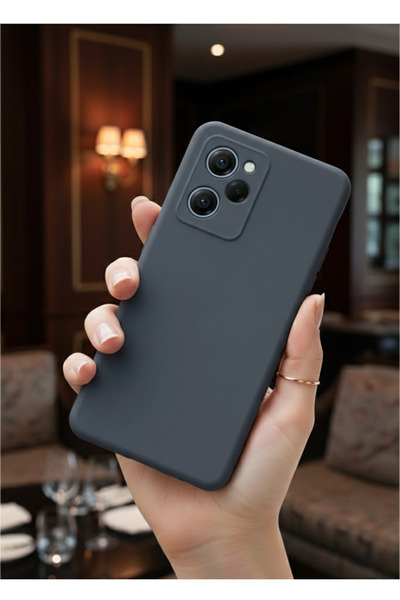TechTrove Poco X5 Pro 5G Kılıf Içi Kadife Süet Tasarımlı Kamera Korumalı Sili...