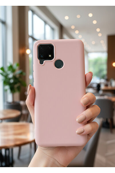 TechTrove Realme C15 Kılıf İçi Kadife Soft Silikon Lansman Kapak