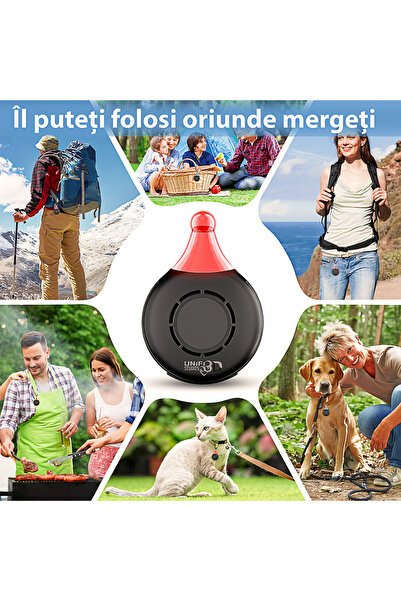 Unified Studios Dispozitiv ultrasonic antiparaziti/anti-insecte, pentru animale si copii, sigur & eficient, USB