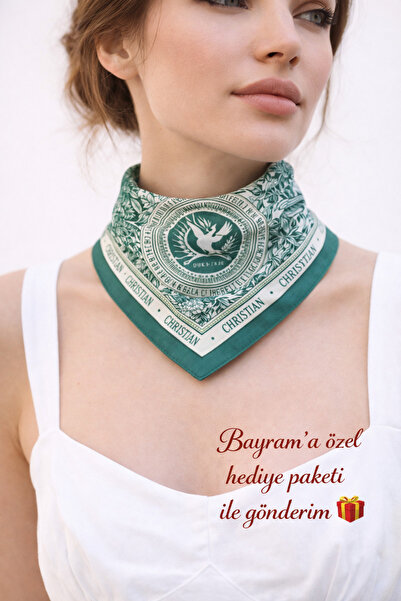 Bermody Women's Bandana Scarf 50X50 Square Scarf Rayon Italian Stitched Neck ...