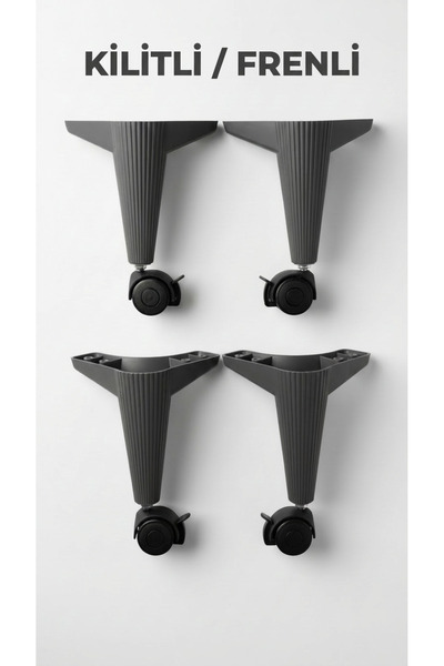 modacikadin Kilitli Frenli Tekerlekli Sehpa Masa Ayağı,akıllı Sehpa Ayağı, Si...