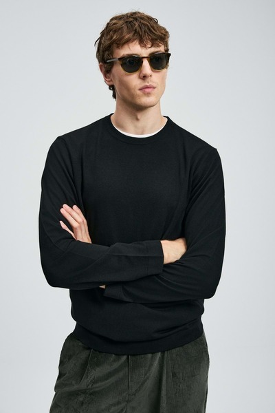 Lufian 112090148 Dean Kazak Men's Sweatshirt Black