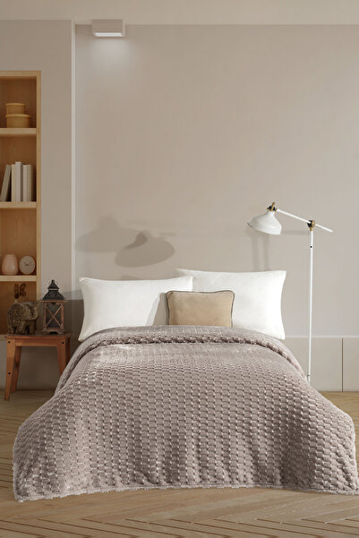 Elart Star Battaniye Çift Kişilik Wellsoft (180x220 cm) Vizon