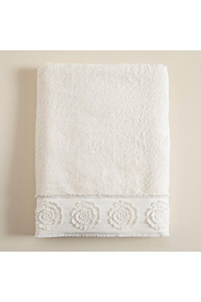 Chakra Geovan Banyo Havlusu 85x150 cm Ekru