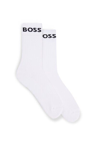 BOSS Half Socks Made of E Stretchy Fabric in a Double Pack