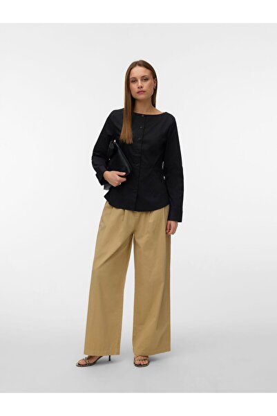 Vero Moda Hose mit weitem Beinschnitt VMJADA Mittlere Taille Hose