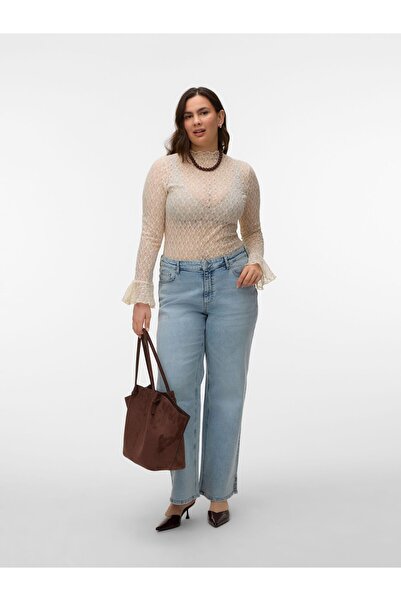 Veromoda Curve Weit geschnitten VMCTESSA Hohe Taille Gerade geschnitten Jeans