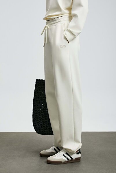 Lufian 122050007 Cessıe Knitted Women's Sweatpants White