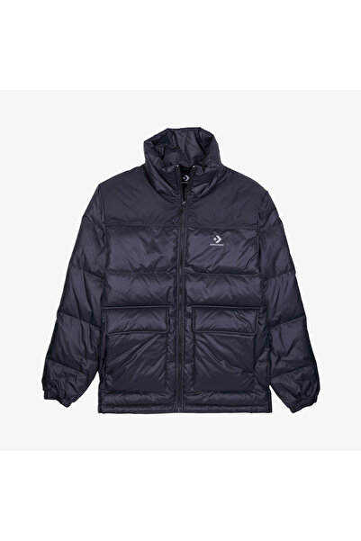 Converse Classic Erkek Dik Yaka Siyah Şişme Mont