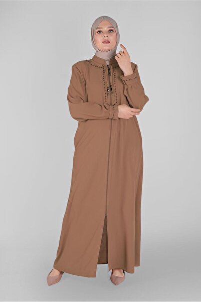 Alvina HAKİM YAKA BONCUK DETAYLI PARDESÜ 10207