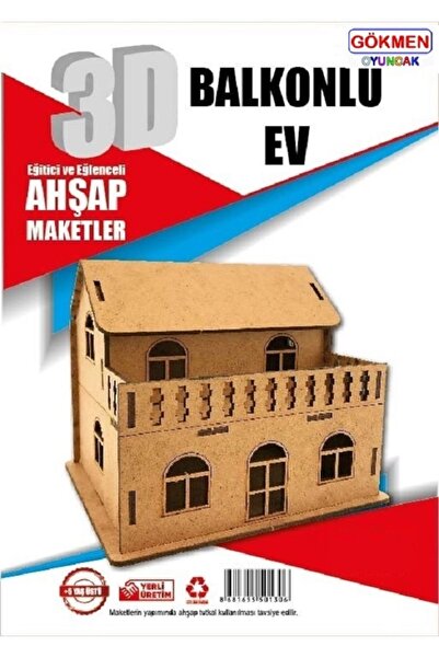 Gökmen Oyuncak Ahşap 3D Maket (3 Boyutlu Maket)