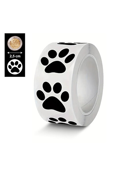 hdcw 500 de bucăți, 2,5 cm, rulou adeziv, pisică etichete autocolante cu mode...