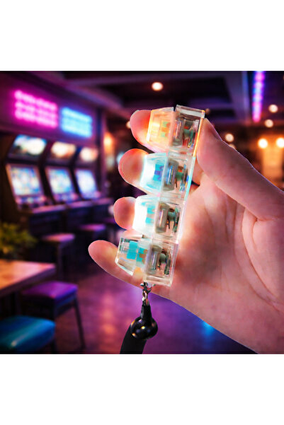 SAHET BUJİTERİ 4-Piece Key Mechanical Keyboard Switch Μπρελόκ – Μπλε Σετ Δοκι...