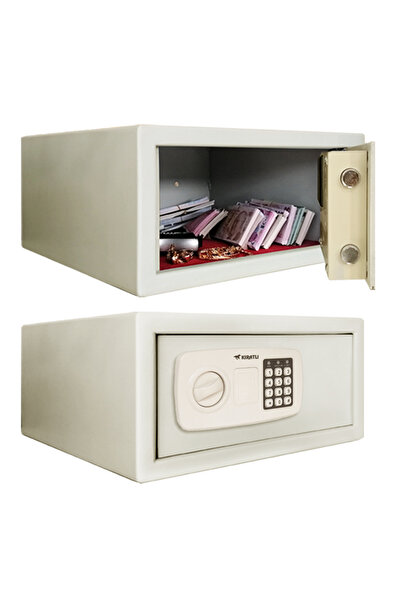 KIRATLI ELEKTRONİK ŞİFRELİ ÇELİK PARA KASASI (EV VE OFİS KULLANIMINA UYGUN)- ...