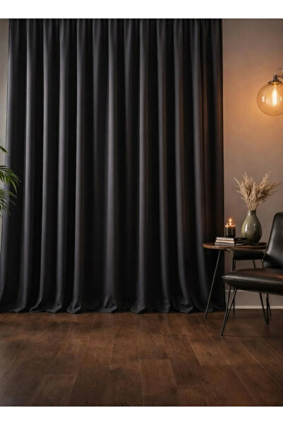 BD beyaz dokuma Gray Blackout Lightproof Sunshade Thermal Blackout Curtain (W...