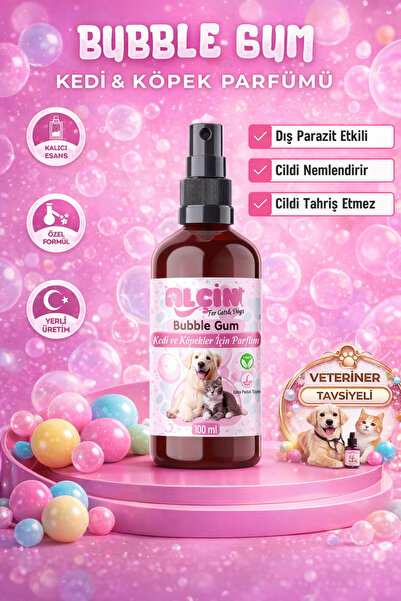 ALÇİN Kedi Ve Köpek Parfümü Tüy Dökülmesi Engelleyi İcerik Bubble Gum Kokulu ...