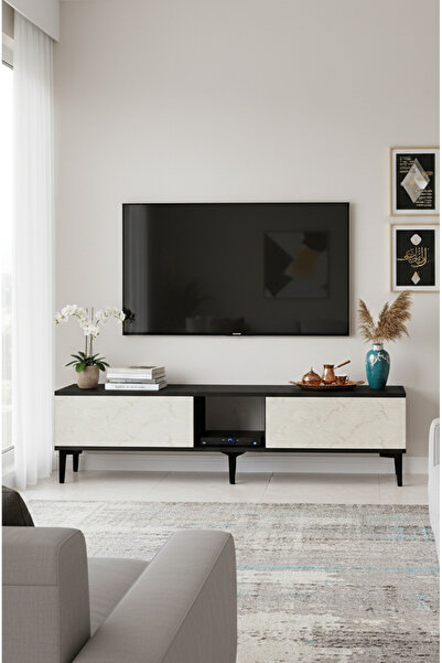 zetuna home TSA1599AT - TSA150 TV STAND, TV SEHPASI ve TV ÜNİTESİ ANTRASİT-TR...