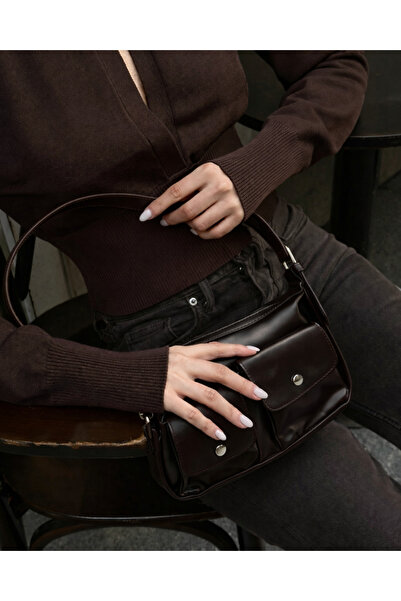 Tandi Bags حقيبة أيتانا فينتاج باجيت باللون البني الحار