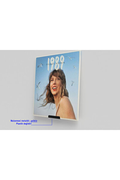 KİOfisi Plaklık - Çift Taraflı Bantlı - Plak Rafı - Plak Standı - Plak Rafı -...