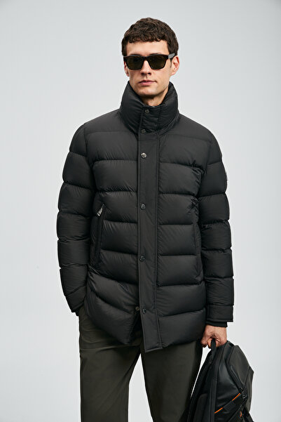Lufian Rıld Goose Feather Men's Coat Black