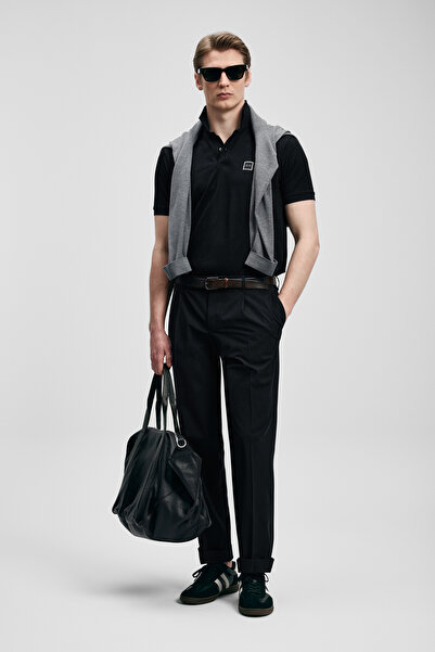 Lufian Carter Smart pentru bărbați tricou polo Negru