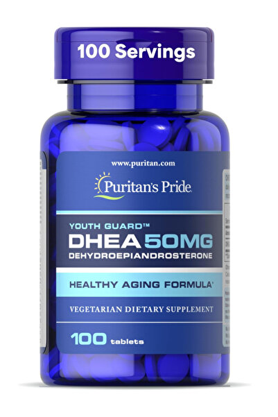 Puritan's Pride Youth Guard DHEA for Women and Men 50mg, Supplement for Healt...
