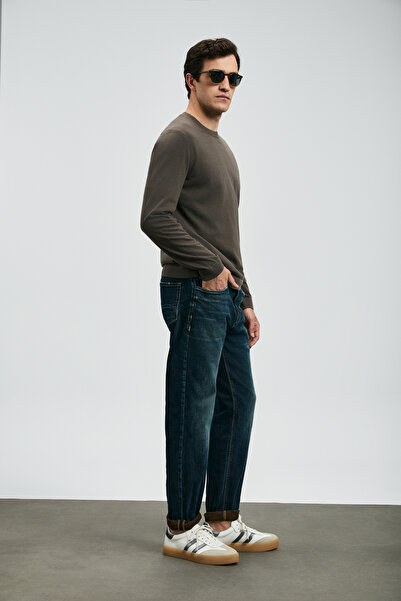 Lufian Chrıs Spor Jean Erkek Pantolon Slim Fit Mavi