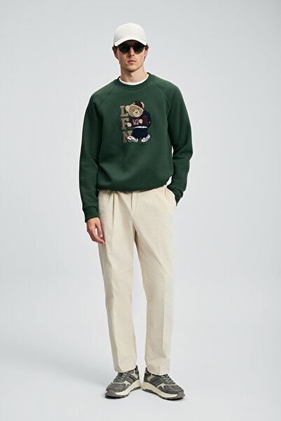 Lufian Storm Erkek Sweatshirt Çimen Yeşili