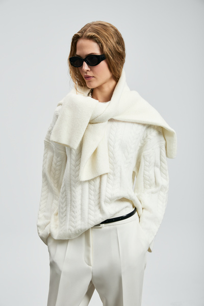 Lufian Mıra Kadın Kazak Krem