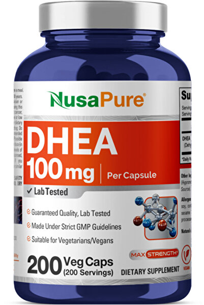 NusaPure Dhea 100mg Metabolism, Improved Mood and Outlook, Age Gracefully, He...