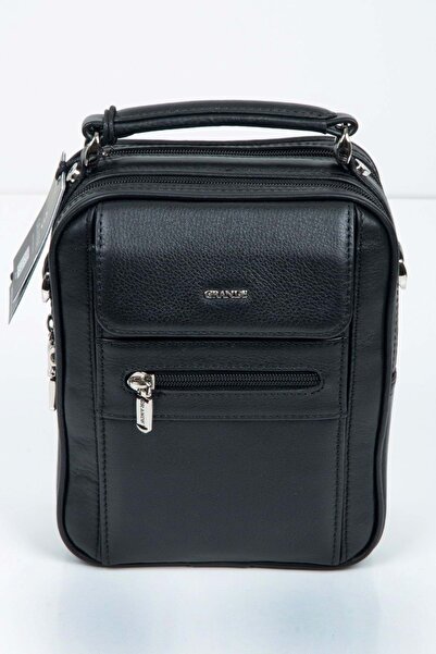 Grande - 4587 | Hakiki Deri Erkek El ve Çapraz Çanta