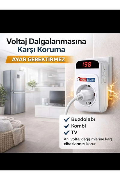 Cata Horoz PROTEX-R Dijital Akım Korumalı Priz 16A-220V