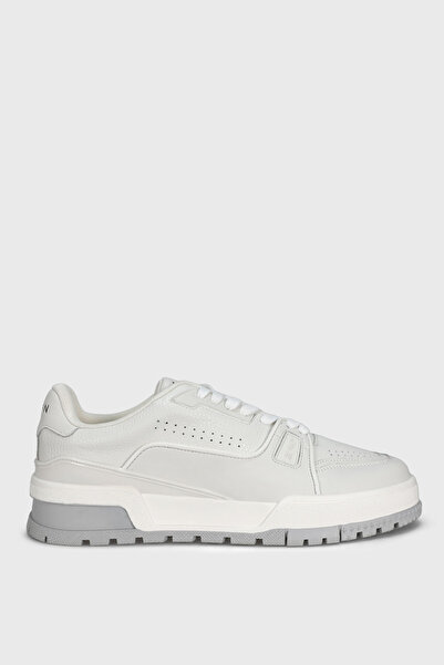 Lufian Pantofi Albert din piele pentru bărbați, albi